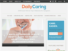 Tablet Screenshot of dailycaring.com